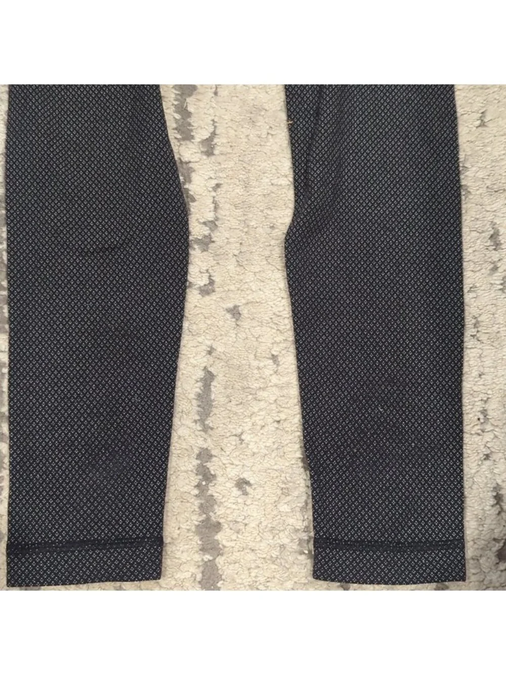Lululemon Wunder Under Pant *Print (Roll Down)Diamond Dot Black White